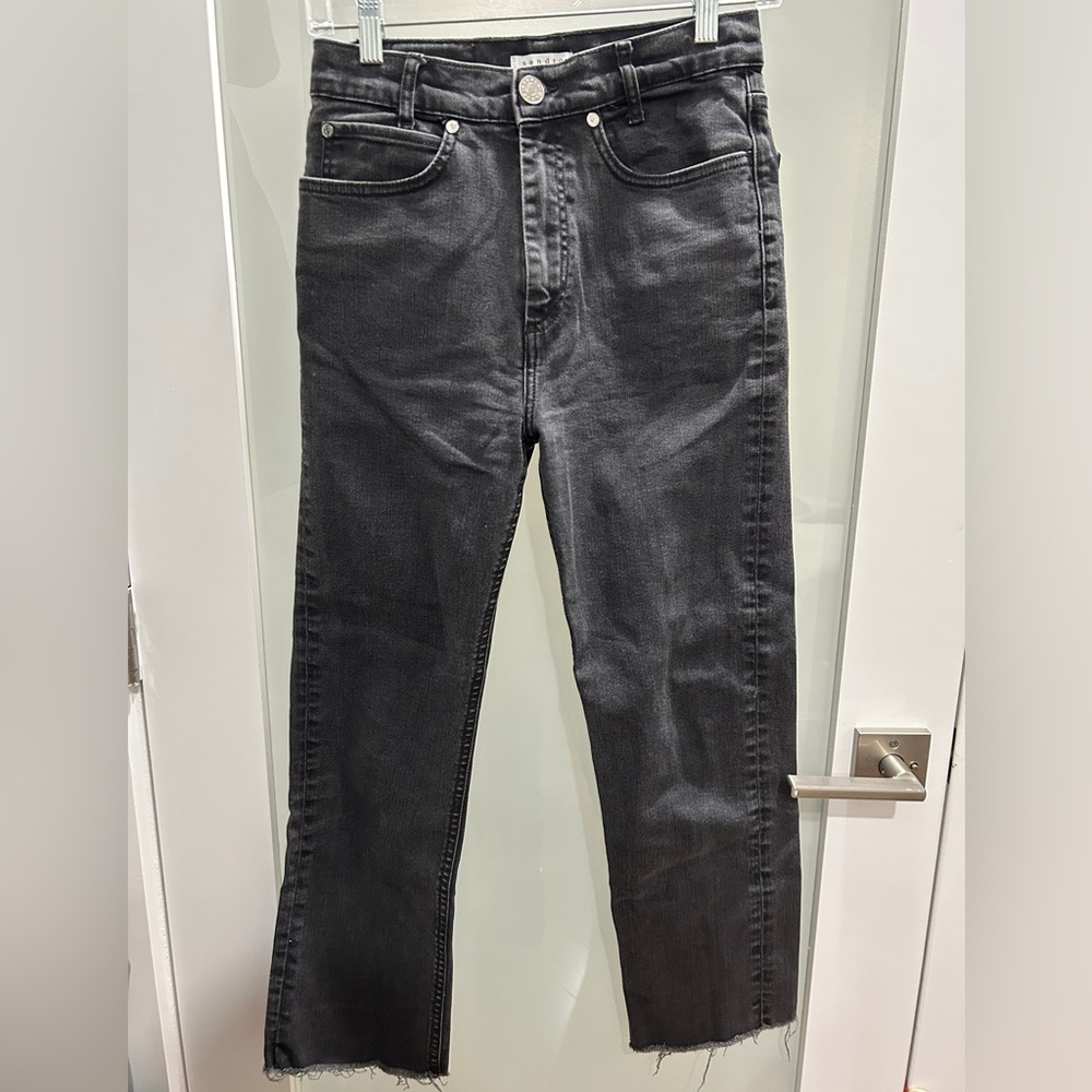 Sandro Black Denim Jeans SZ 36FR/26US